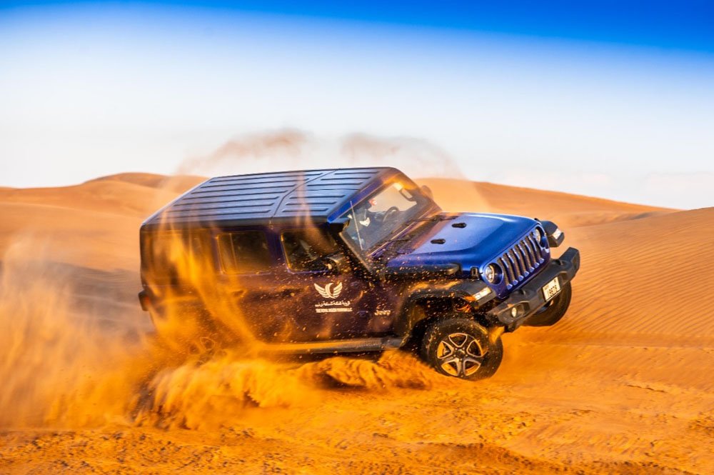 Off road enjoyment of Jeep Safari in Dubai