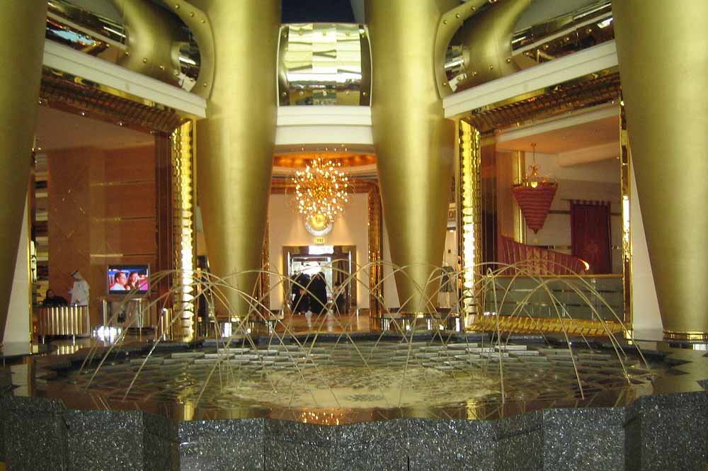 Fountain in the Foyer of the Burj al Arab