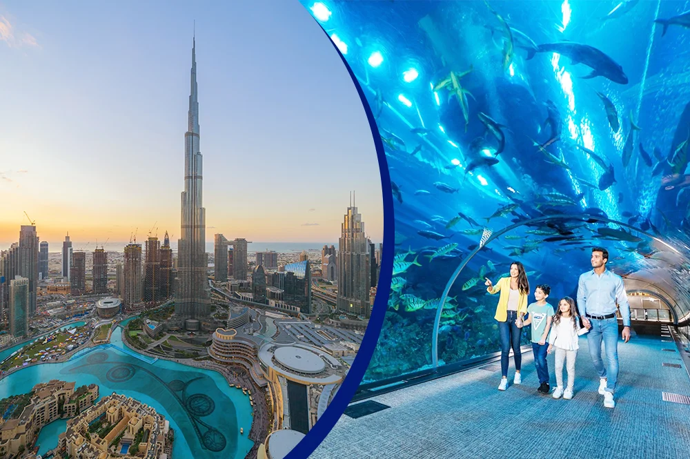 Burj Khalifa and Dubai aquarium tickets