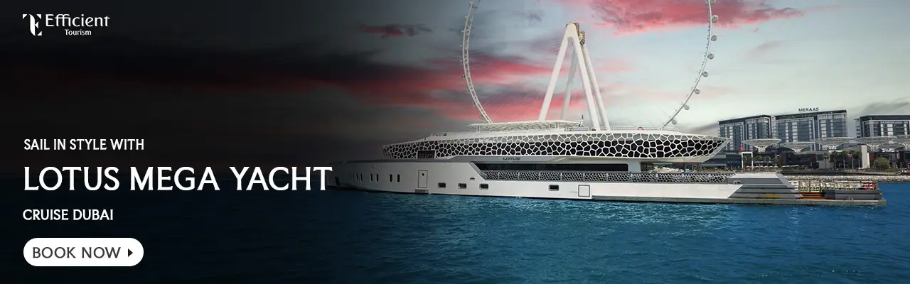 Lotus Mega Yacht Dinner Cruise Dubai