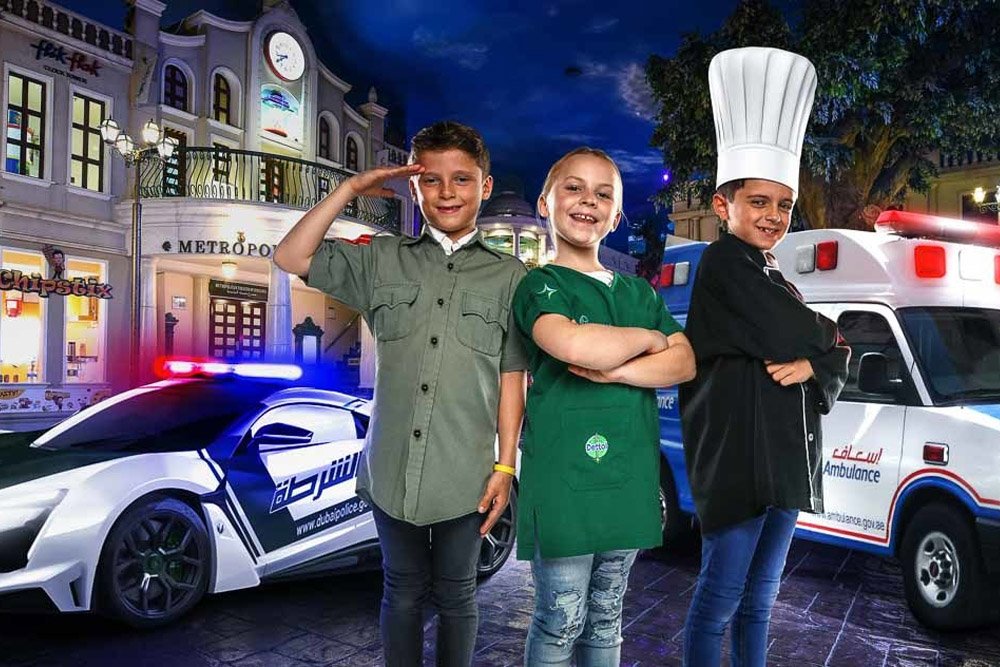 Children inside Kidzania Dubai
