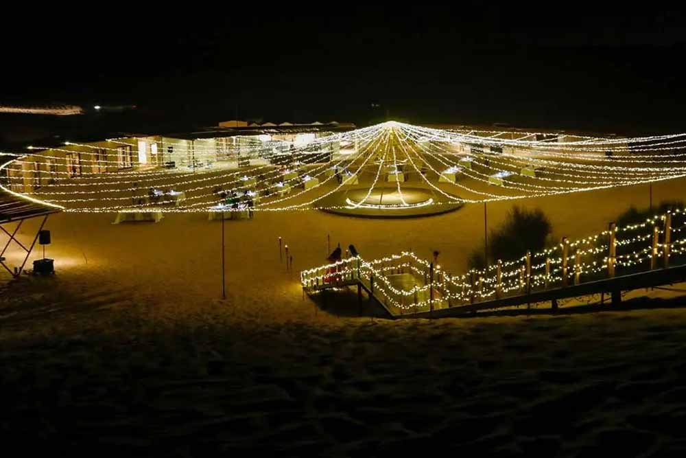 An exclusive view of the Sonara desert campsite