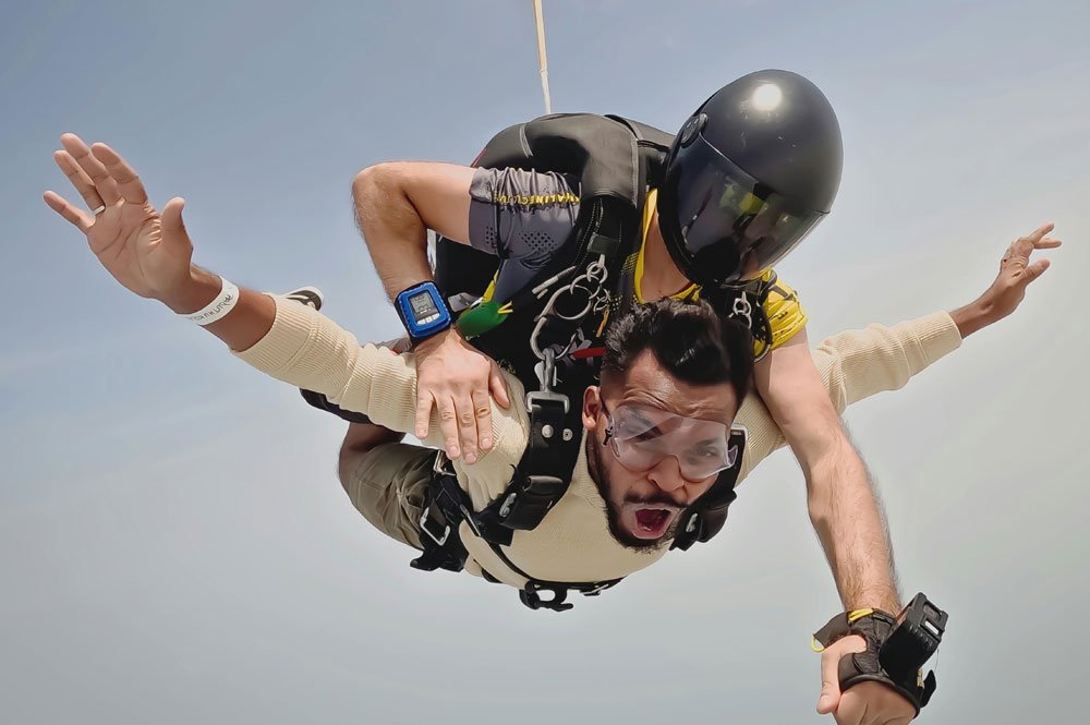 Skydiving in Dubai