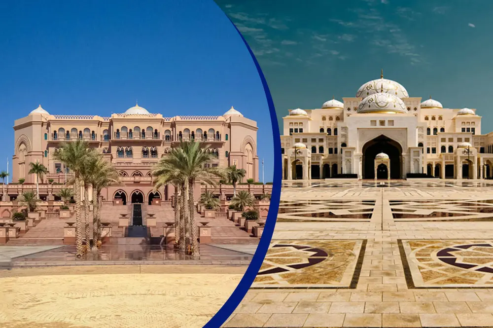 Abu Dhabi City with Qasr Al Watan