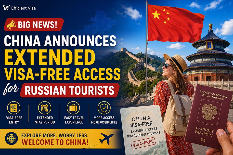 China Announces Extended Visa-Free Access for Russian Tourists