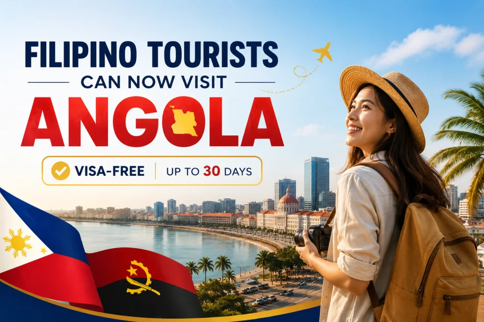 Filipino tourists can visit Angola visa free